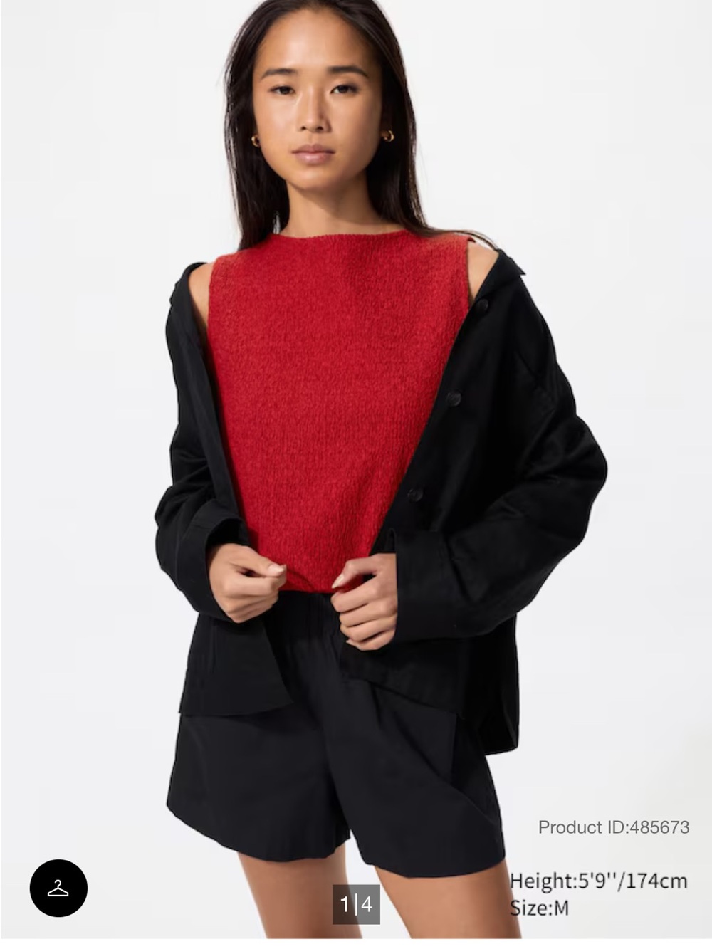 Uniqlo Shirring Boat Neck Sleeveless T-Shirt